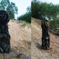 Kaunietis iš Nemuno ištraukė medinę skulptūrą: įtaria vandalų darbą