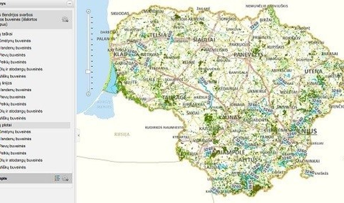 Buveinių žemėlapis