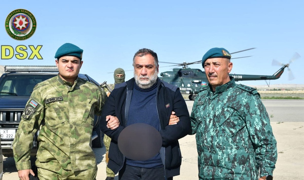 Azerbaidžanas skelbia sulaikęs buvusį Kalnų Karabacho separatistų lyderį