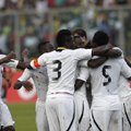 Įspūdinga Ganos pergalė pasaulio futbolo čempionato Afrikos zonos atkrintamo etapo pirmame mače