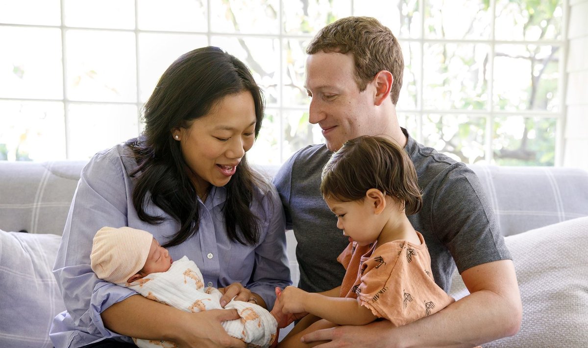 Markas Zuckerbergas su šeima