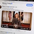 Melania Trump paskelbė atsisveikinimo vaizdo įrašą