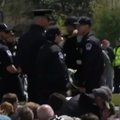 JAV policija sulaikė šimtus žmonių per protestą prie Kapitolijaus dėl pinigų įtakos politikai