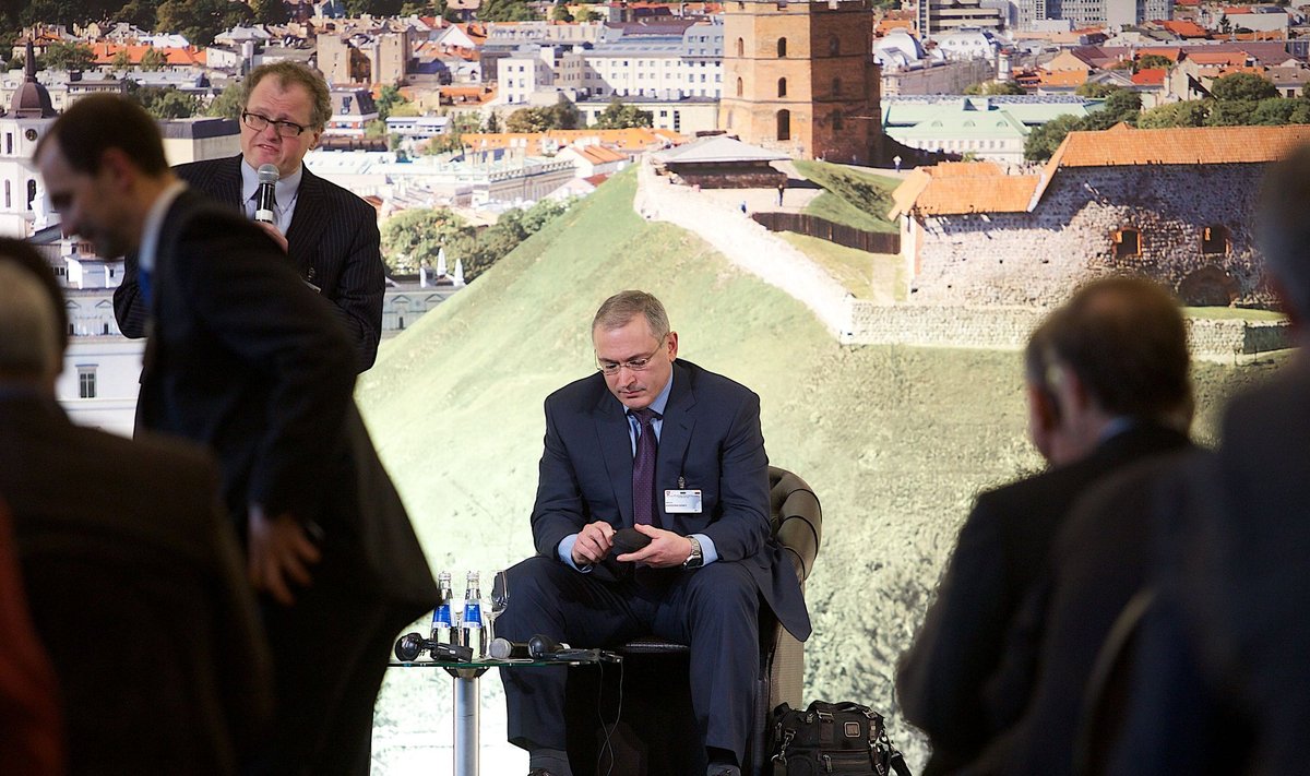 Mikhail Khodorkovsky in Vilnius