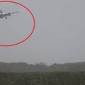 Nufilmuotas beprotiškas lėktuvo nusileidimas