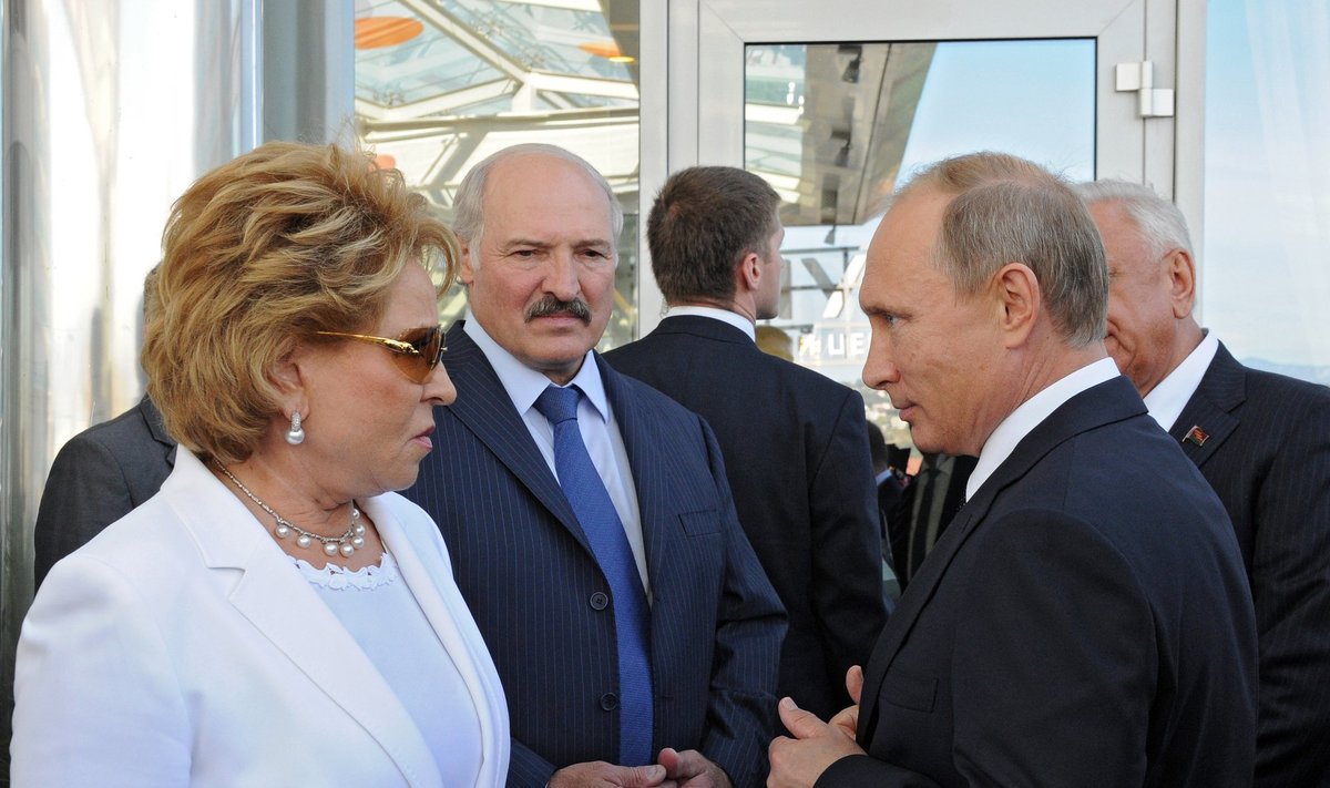 Valentina Matvijenko, Aleksandras Lukašenka, Vladimiras Putinas