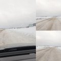 Nustebino nuvalyto kelio būklė po snygio – pasijuto lyg vairuodamas viduryje Sibiro