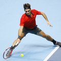Baigiamojo turnyro Londone starte – R. Federerio ir K. Nishikori pergalės