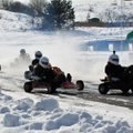 Žiemos sezoną kartingo lenktynininkai pabaigė šalčiausiomis metų lenktynėmis