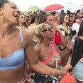 Rio de Žaneire anksti prasidėjo su karnavalu susijusios linksmybės