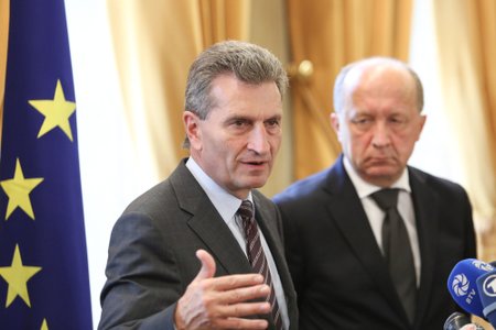 Güntheris Oettingeris ir Andrius Kubilius
