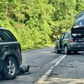 Vilniaus rajone susidūrė du automobiliai, nukentėjo moteris