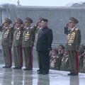 Šiaurės Korėjos lyderis apsilankė karo veteranų kapinėse