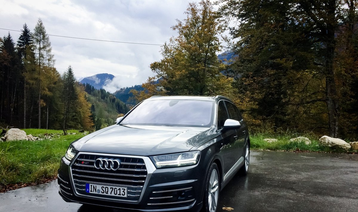 "Audi SQ7" bandėme automagistralėse ir kalnuose prie Miuncheno