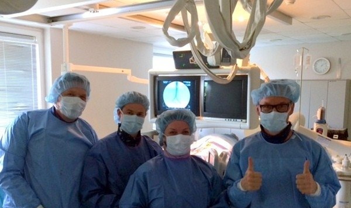 Aortos implantacijos operacijos Panevėžyje gydytojų komanda