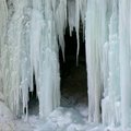 Žiemos išdaigos: Mineapolyje sušalo krioklys