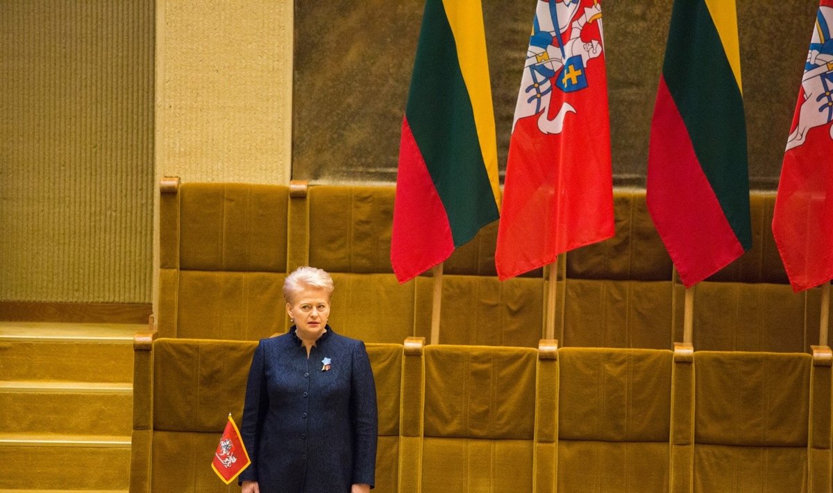 Dalia Grybauskaitė at the Seimas