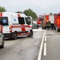 Tragiška avarija Prienų r.: žuvo su vilkiku susidūręs „Smart“ automobilio vairuotojas