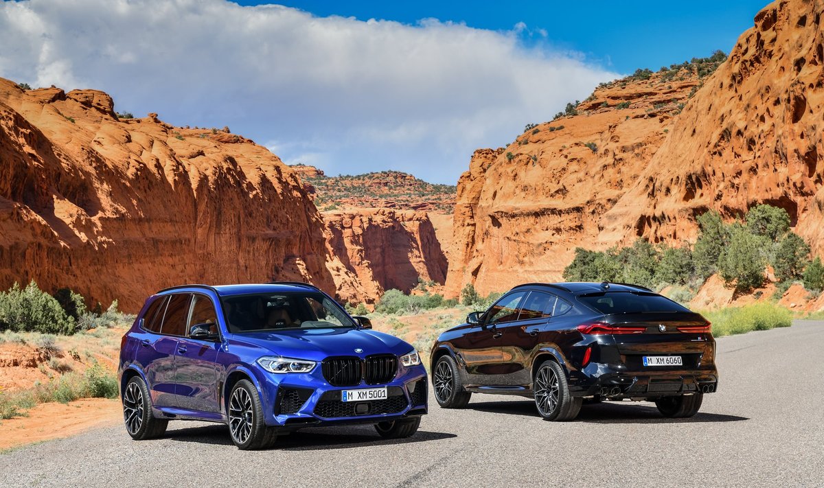 BMW X5 M ir BMW X6 M modeliai