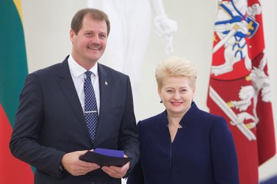 Gintaras Krapikas ir Dalia Grybauskaitė