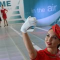 Rusijos Domodedovo oro uoste – stiuardesių madų šou