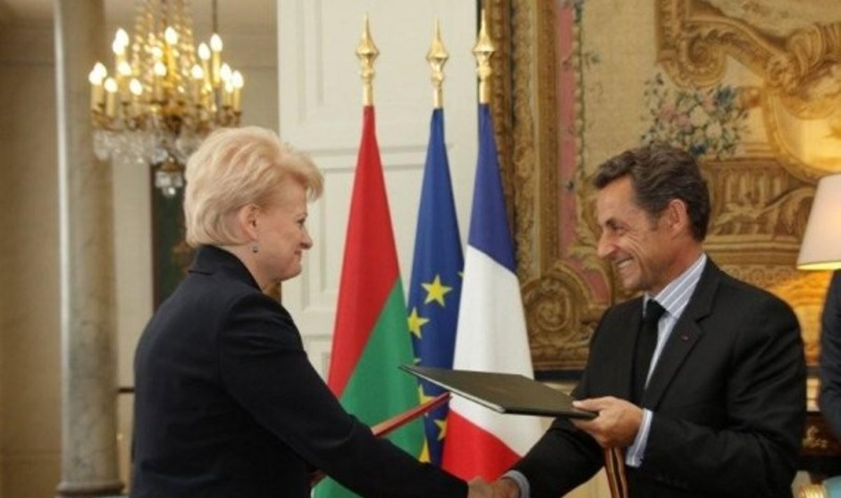 Dalia Grybauskaitė, Nicolas Sarkozy