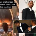 Plinta naujas video iš salės su netikėta Willo Smitho žmonos reakcija po jo skandalingo smūgio „Oskarų“ vedėjui