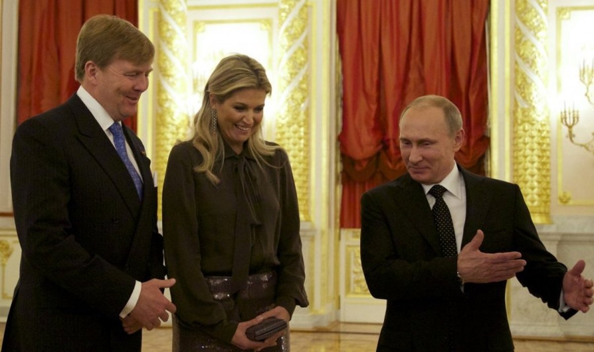Belgijos karalius Willemas Alexanderis ir karalienė Maxima apsilankė pas Rusijos prezidentą Vladimirą Putiną