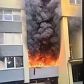 Palangoje daugiabutyje sprogo paspirtukas, kilo didelis gaisras
