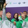 Į Baku išlydėtos Lietuvos delegacijos smaigalyje – du olimpiniai prizininkai