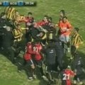 Draugiškos futbolo rungtynės Urugvajuje nutrauktos kilus muštynėms