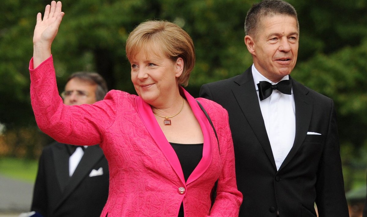 Angela Merkel su vyru Joachimu