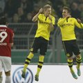 Vokietijos taurės turnyre tvirtą žingsnį į ketvirtfinalį žengė titulą ginantis Dortmundo klubas