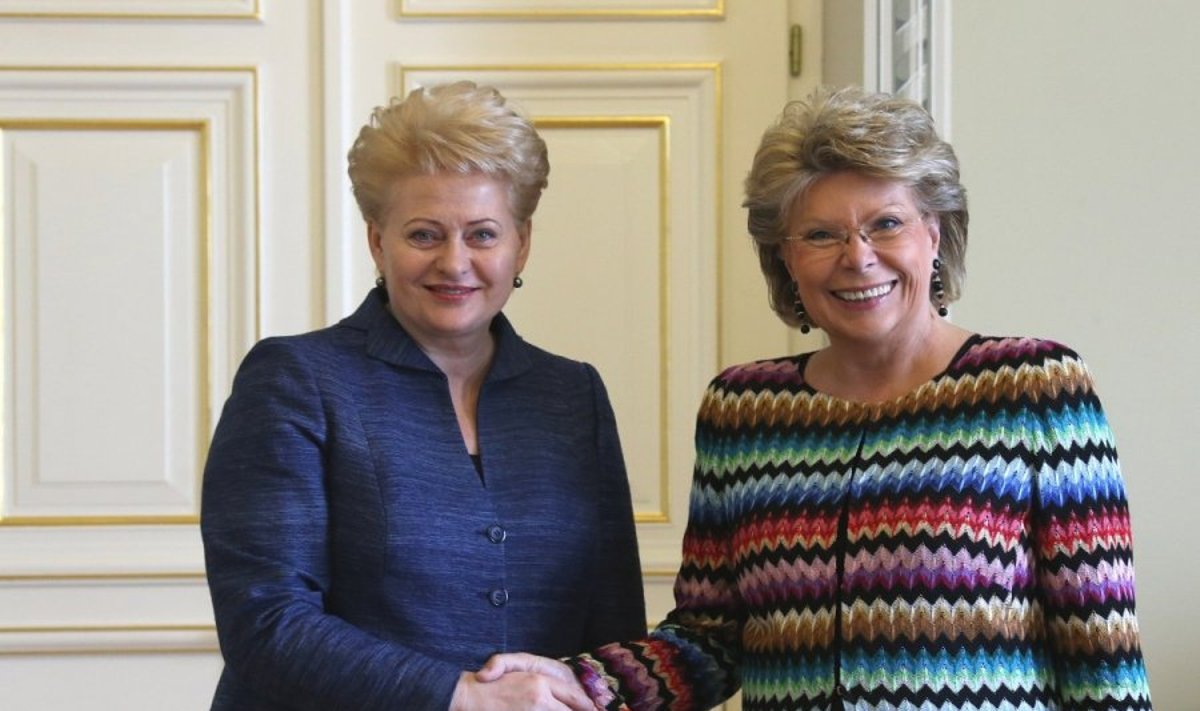 Dalia Grybauskaitė ir Viviane Reding