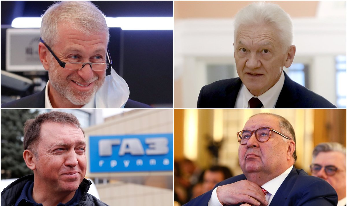 Romanas Abramovičius, Genadijus Timčenko, Olegas Deripaska, Ališeras Usmanovas