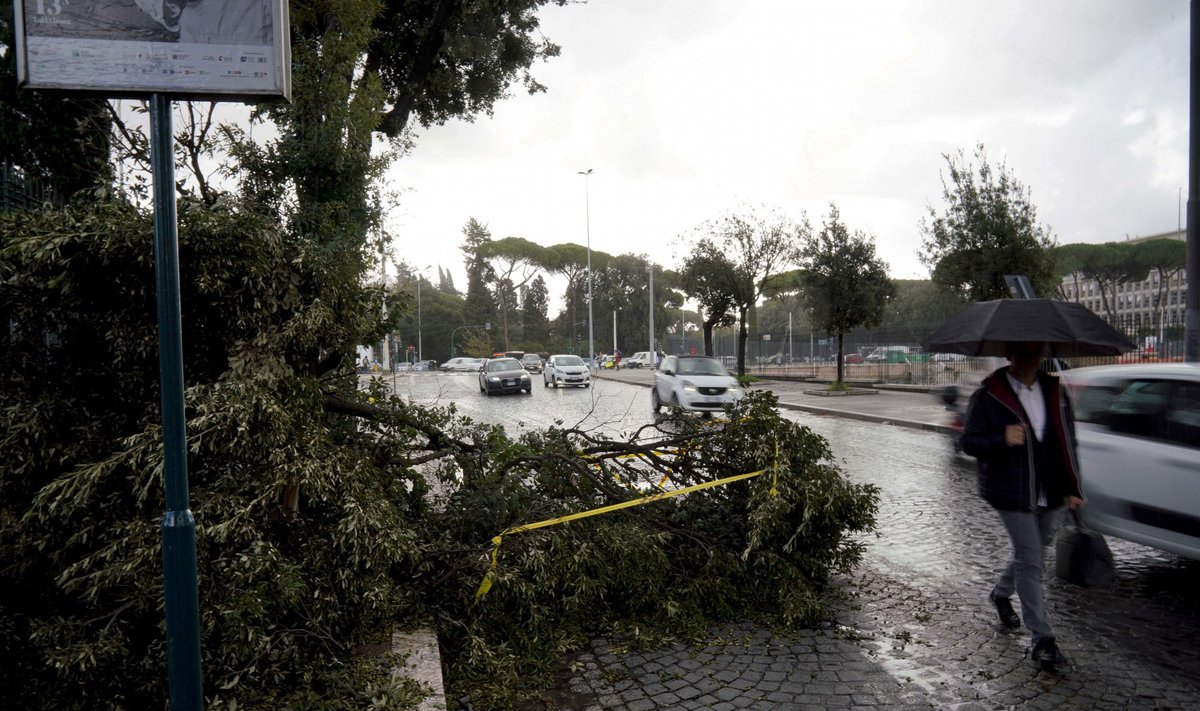 Šiaurės Italiją nusiaubė stiprios audros