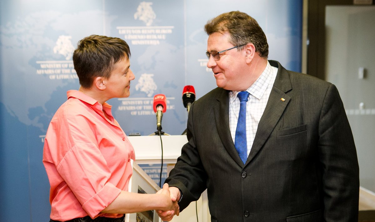 Nadežda Savčenko and Linas Linkevičius