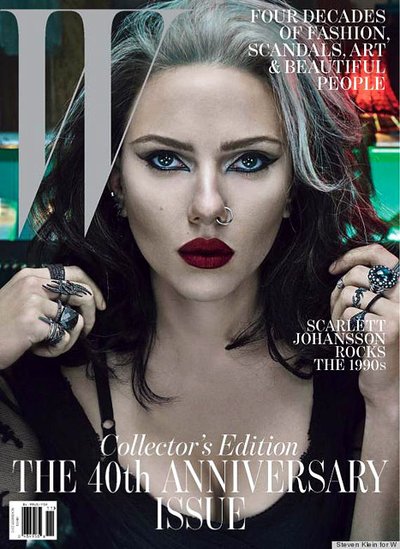 Scarlett Johansson ant žurnalo "W" viršelio