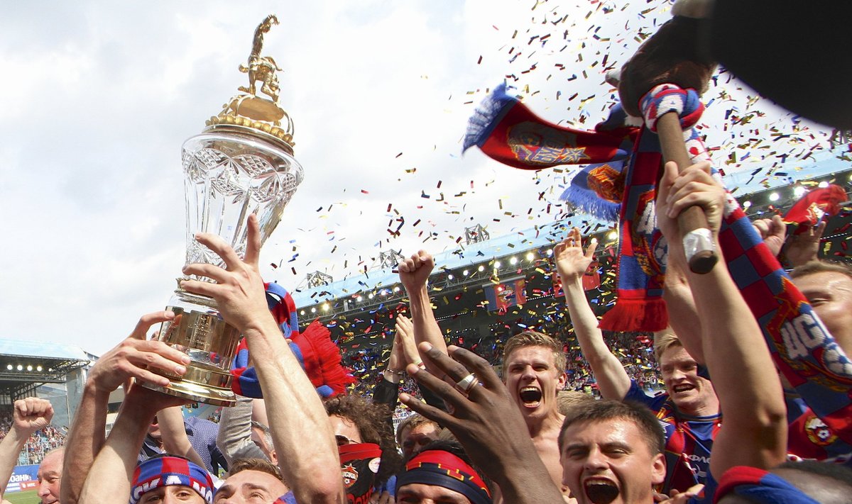 Maskvos CSKA futbolininkai - Rusijos čempionai