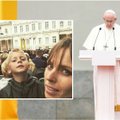 Antrą kartą popiežių Lietuvoje sutikusią Vaidą Grikšaitę nustebino vaikų pamąstymai