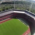 Niurnberge pasiektas naujas vaikščiojimo lynu virš stadiono rekordas