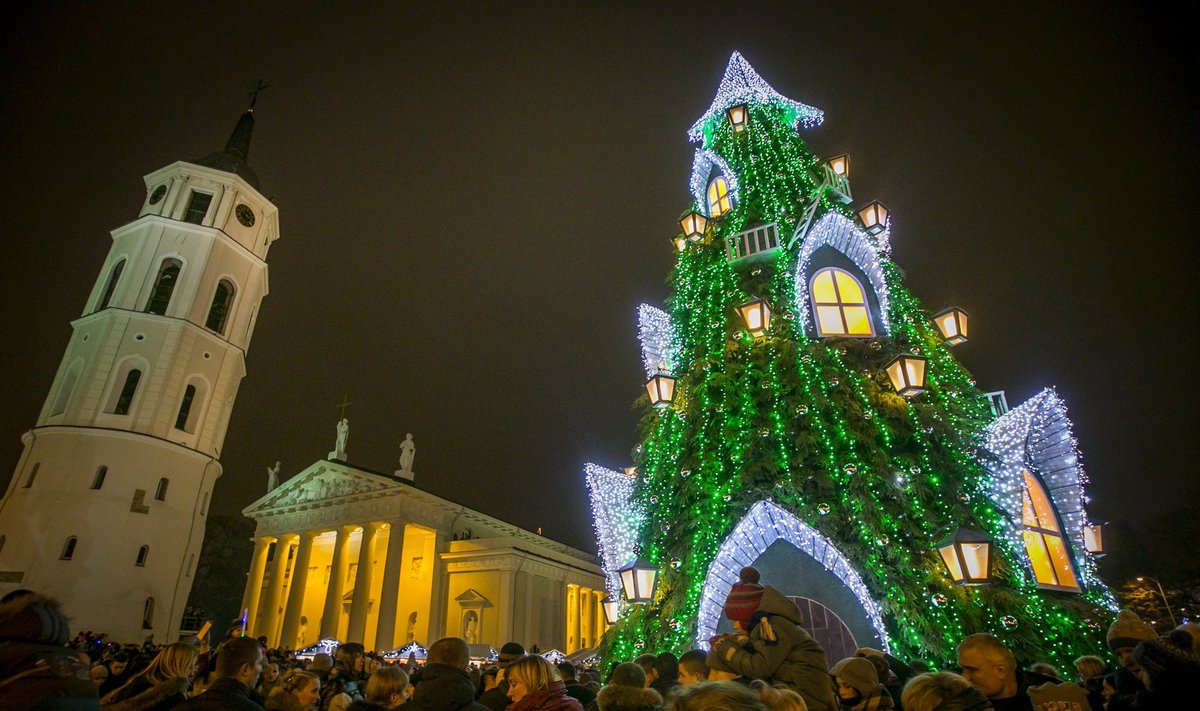 Kalėdų eglės įžiebimo šventė Vilniuje