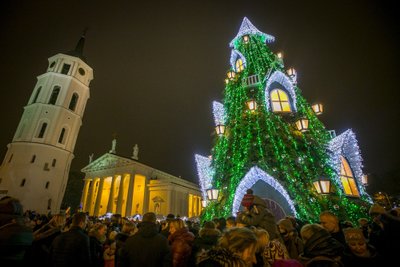 Kalėdų eglės įžiebimo šventė Vilniuje