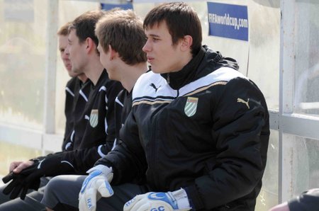 Vilniaus FK žaidėjai su "Žalgirio" emblemomis