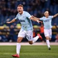 Trys Ciro Immobile įvarčiai atvedė „Lazio“ klubą į Europos lygos aštuntfinalį