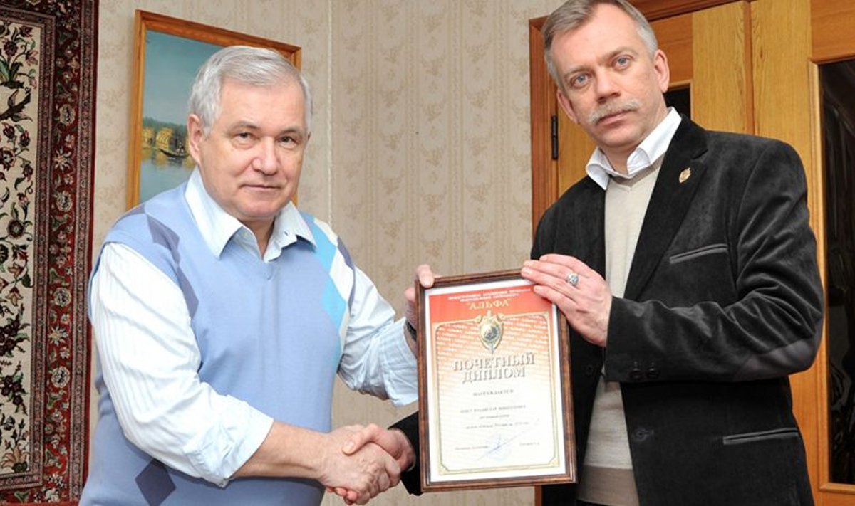 Vladislavas Švedas (on the left)