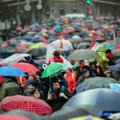 Tūkstančiai žmonių Budapešte protestavo prieš vyriausybės švietimo politiką