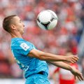 Rusijos futbolo čempionato lyderis „Zenit“ klubas du taškus prarado Machačkaloje