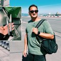 Rygos oro uoste per patikrą buvo sulaikyta žurnalisto Orijaus Gasanovo kuprinė: joje – du peiliai