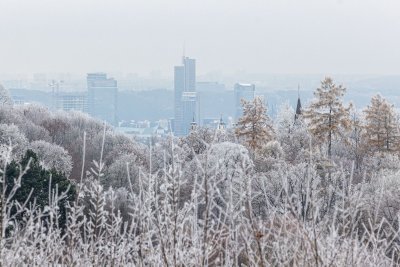 Apšarmojęs Vilnius pasitinka žiemą
